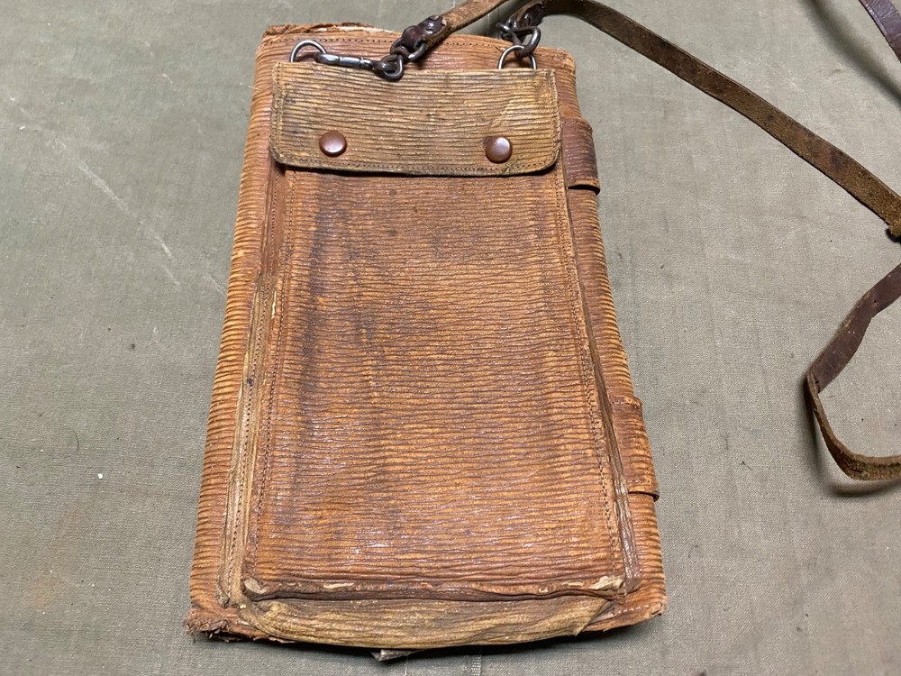 ORIGINAL WWI WWII GERMAN OFFICER NCO MAP CARRY CASE