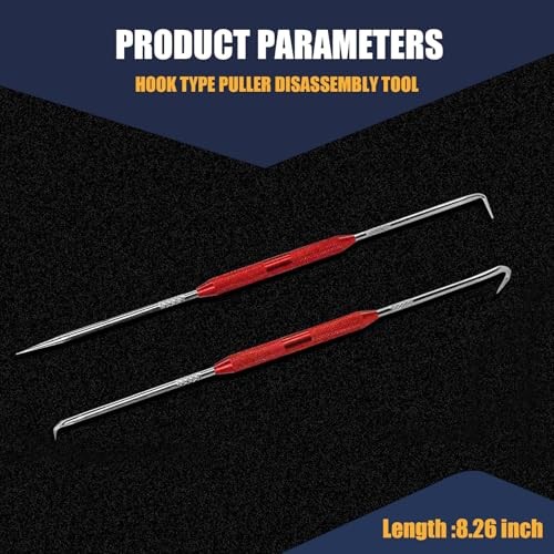 2 PCS Hook & Pick Set - 45° & 90° Tip Marking Tool & Scribe Puller for O