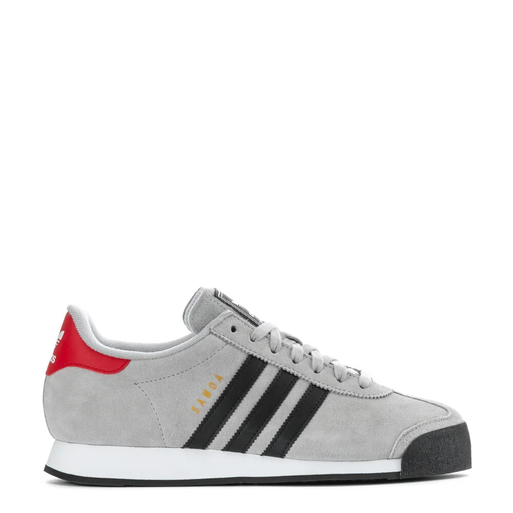 adidas Samoa Mens JR3777 (Nubuck) Grey/Black/Scarlet