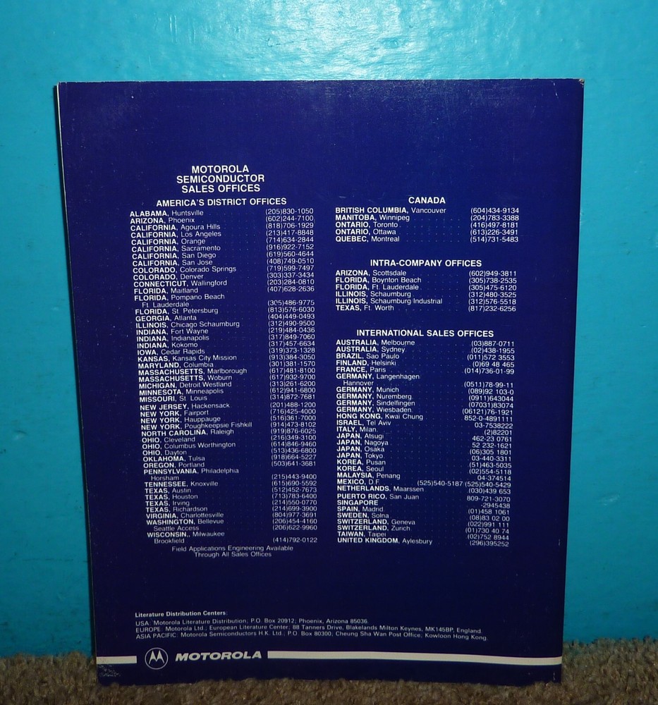 Motorola Semiconductor Master Selection Guide OEM SG73/D REV 3