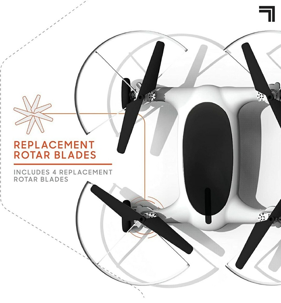 SHARPER IMAGE FLY + DRIVE 7" DRONE RECHARGEABLE DUAL FUNCTION 2.4GHZ LONG RANGE