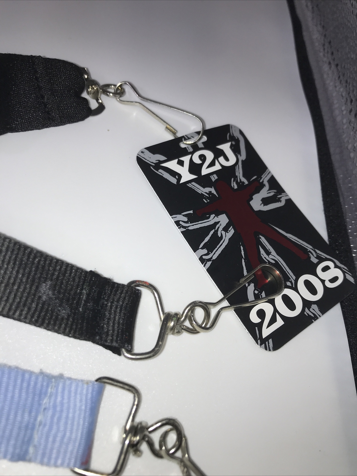 2008 WWE WRESTLING -5 Piece Lanyard Carlito, Rey Mysterio, Y2j Jericho, Triple H