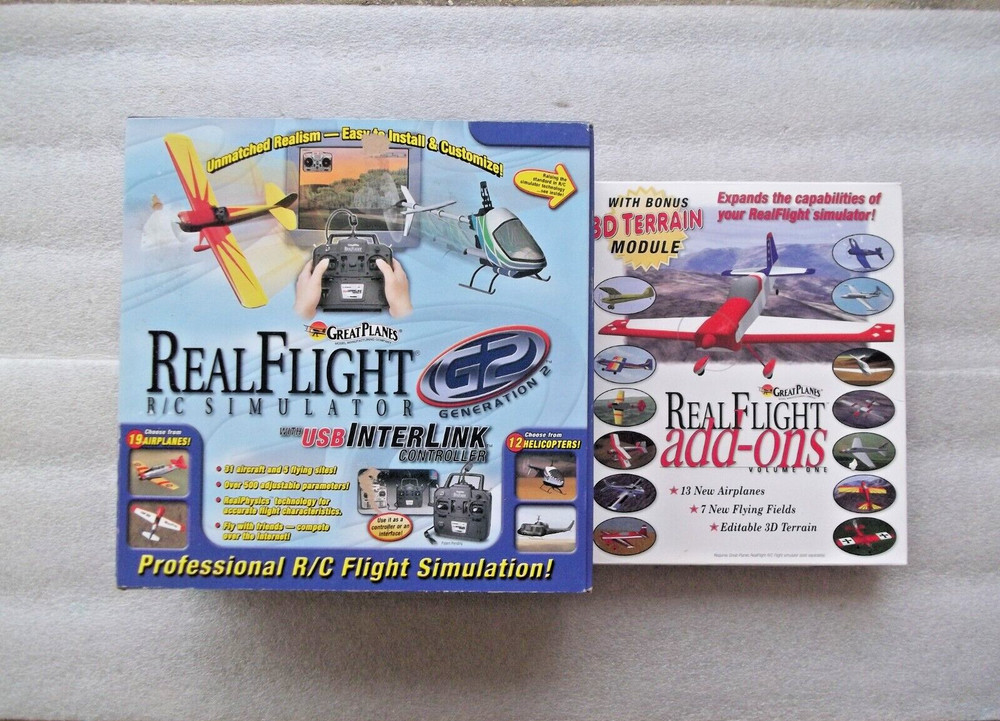 Great Planes RealFlight Simulator Generation 2 & Add-Ons Volume 1 ~ Seldom Used