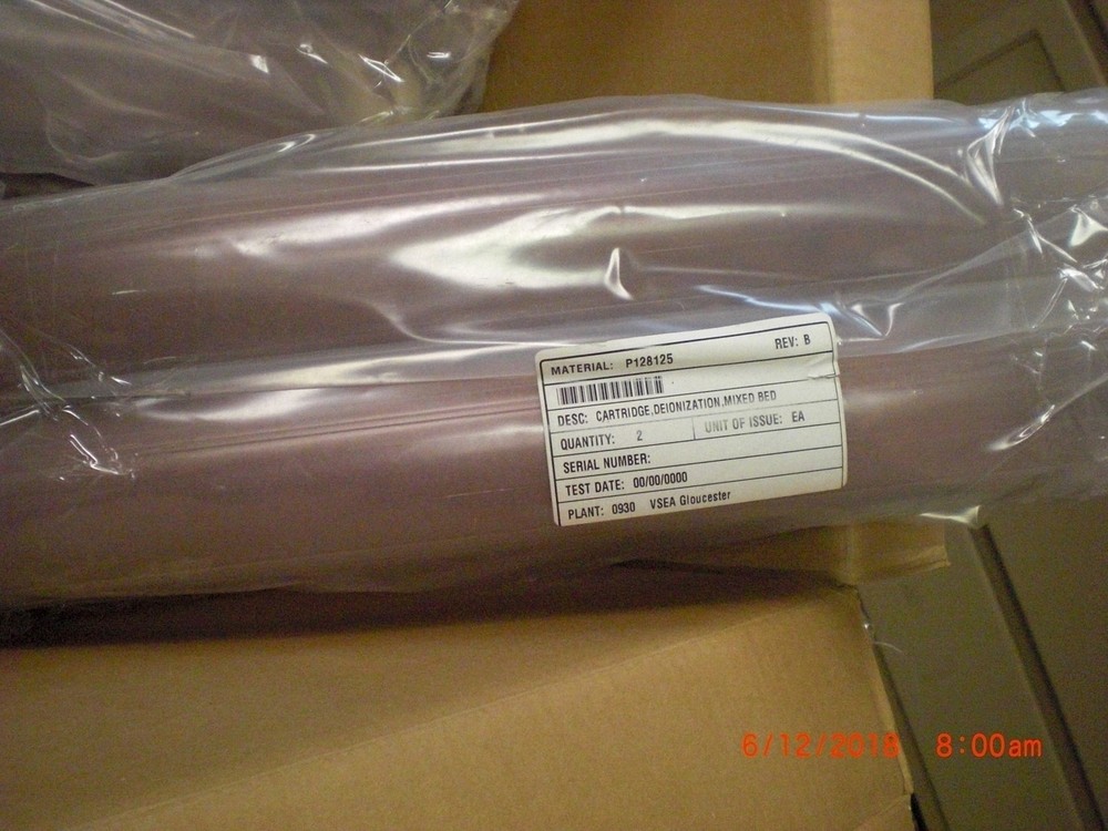 Filter  VARIAN P128125 PKG 2 CARTRIDGE, DEIONIZATION, MIXED BED