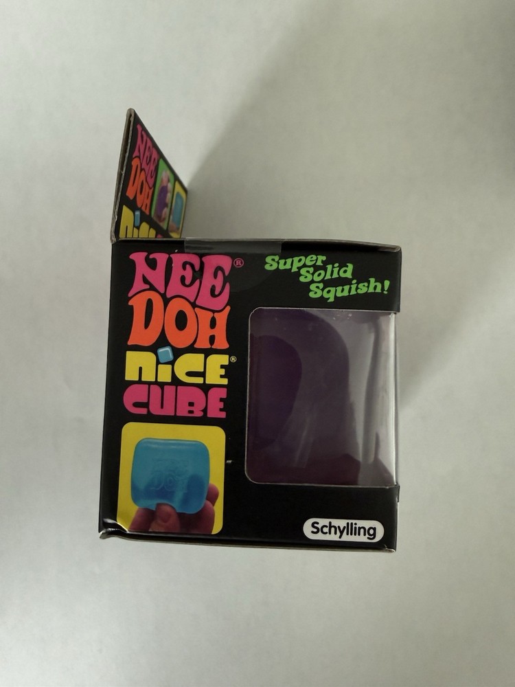 Schylling Nee Doh Nice Cube Super Solid Squeeze Box 3-pc bundle