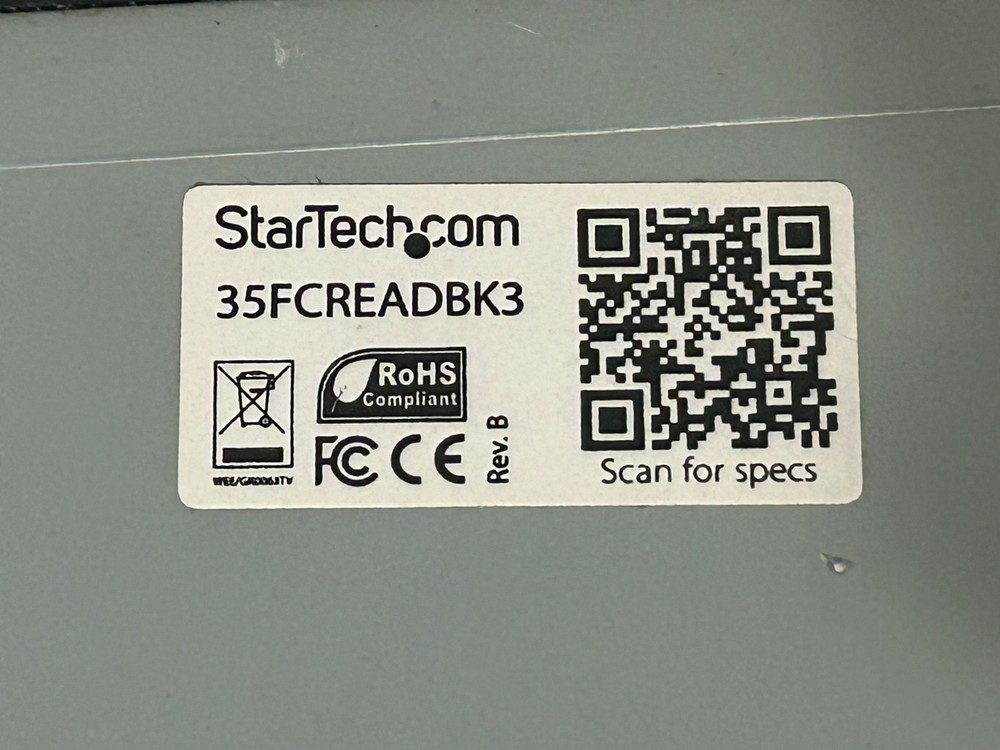 StarTech 22-in-1 Internal 3.5" Bay USB 2.0 Card Reader 35FCREADBK3 Quick Ship