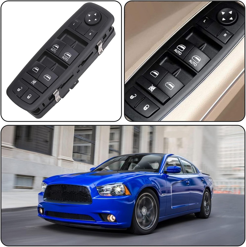 Power Window Switch Main Control Button Compatible with 2016-2018 Ram 1500 2500