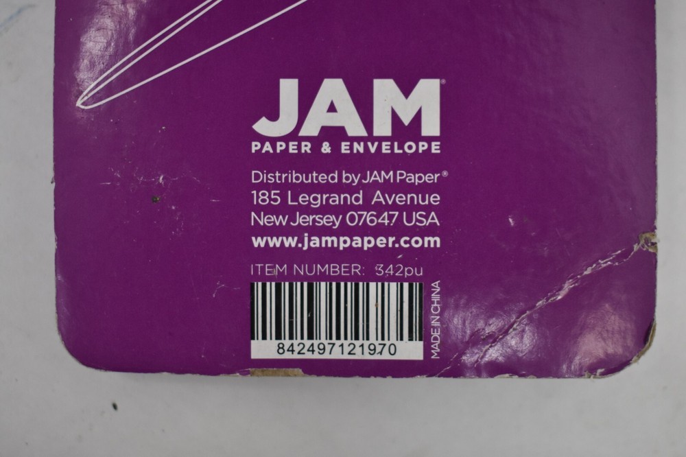 JAM Purple Precision Scissors Right Handed 8" L Multi Purpose Tool Stainless