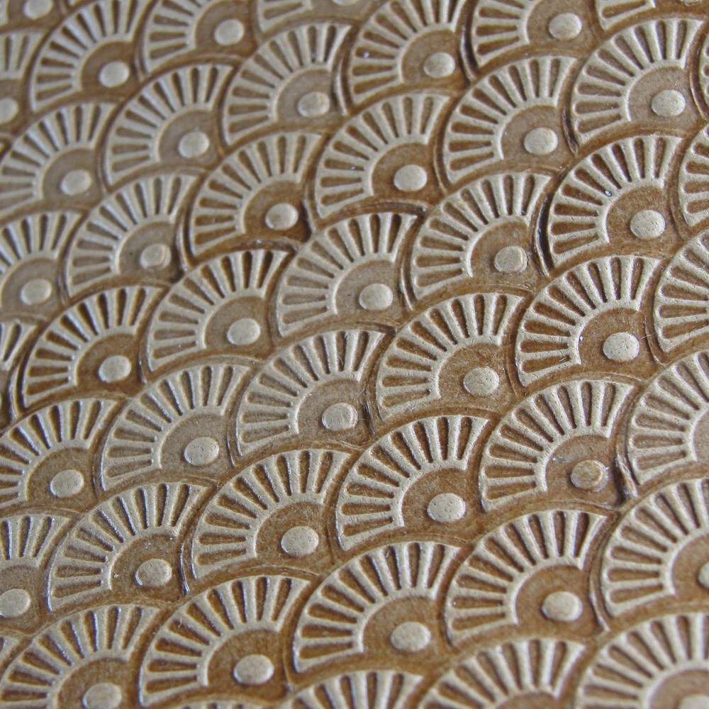 Leather Stamping Tool - Petal Shell w/ Dot Stamp