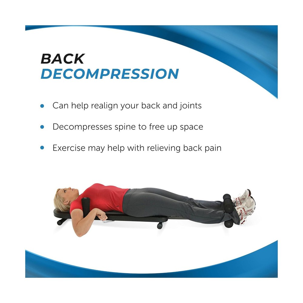 Stamina InLine Back Stretch Bench Upper and Lower Back Stretcher - No Inversi...