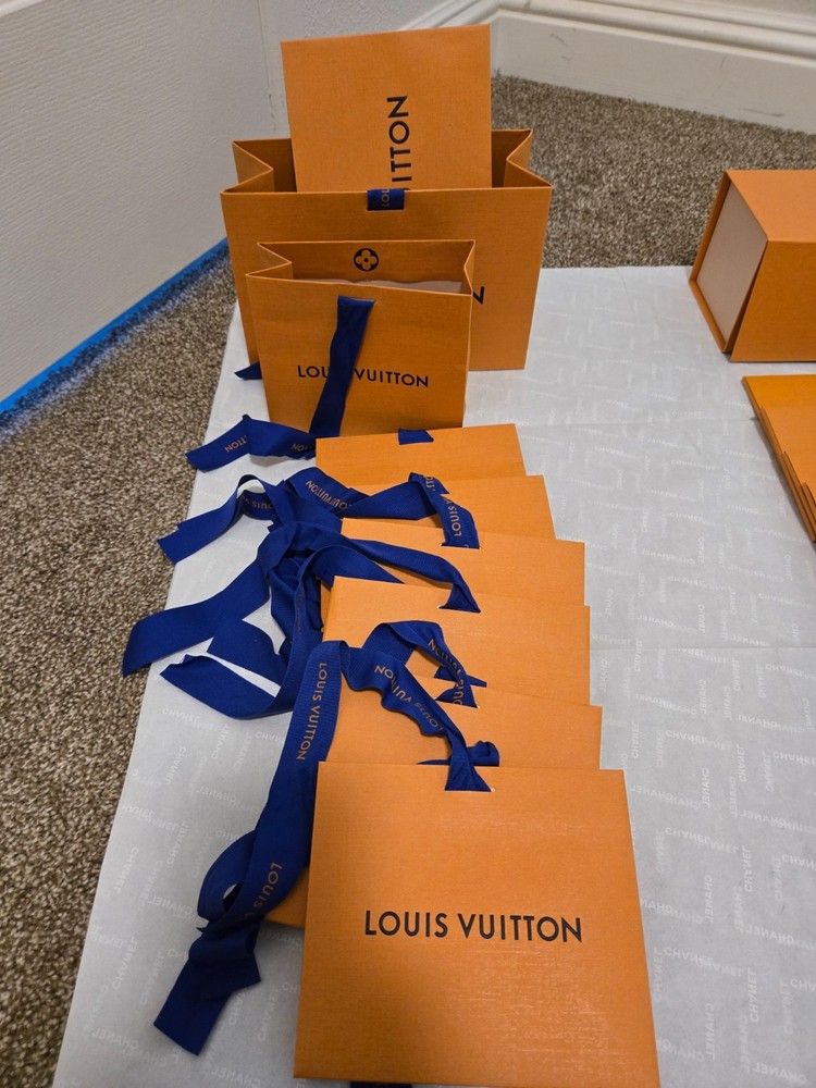 Assorted Louis Vuitton packaging