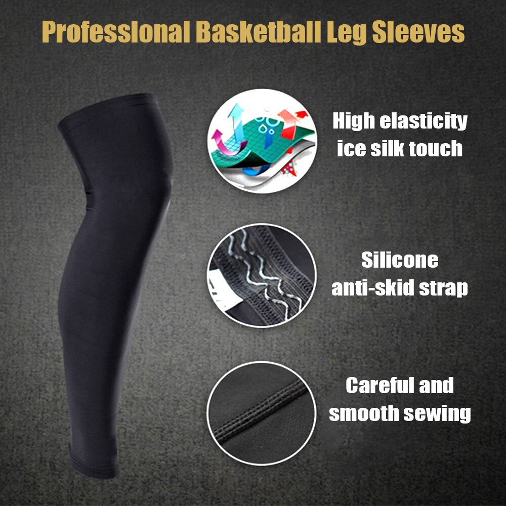 Leg Brace Support Knee Thigh High Compression Sleeve Socks Stockings Pain Relief