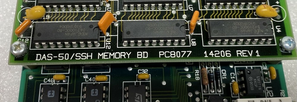 KEITHLEY DAS-50 PC7012 14108 INTERFACE BOARD w/ DAS-50/SSH PC8077 MEMORY BOARD