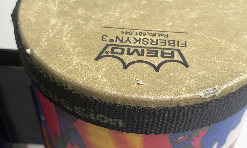 REMO KIDS PERCUSSION BONGO DRUM SET WITH RAINFOREST GRAPHIC