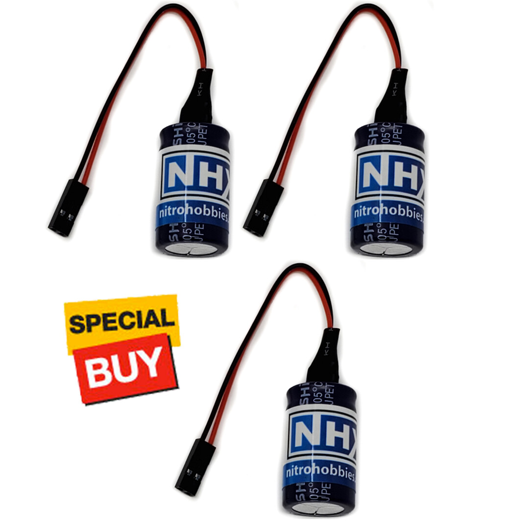 NHX RC Servo Power Capacitor  Glitch Buster Receiver Voltage Protector (3)