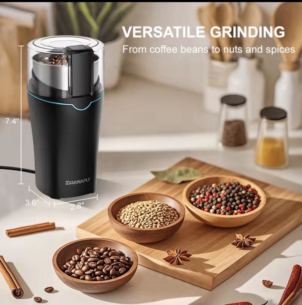 Professional Coffee Grinder With Removable Stainless Steel Cup