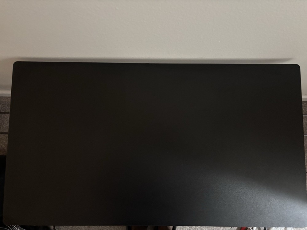 Black Rectangle Computer Desk with Storage Tray and Mesh Office Chair