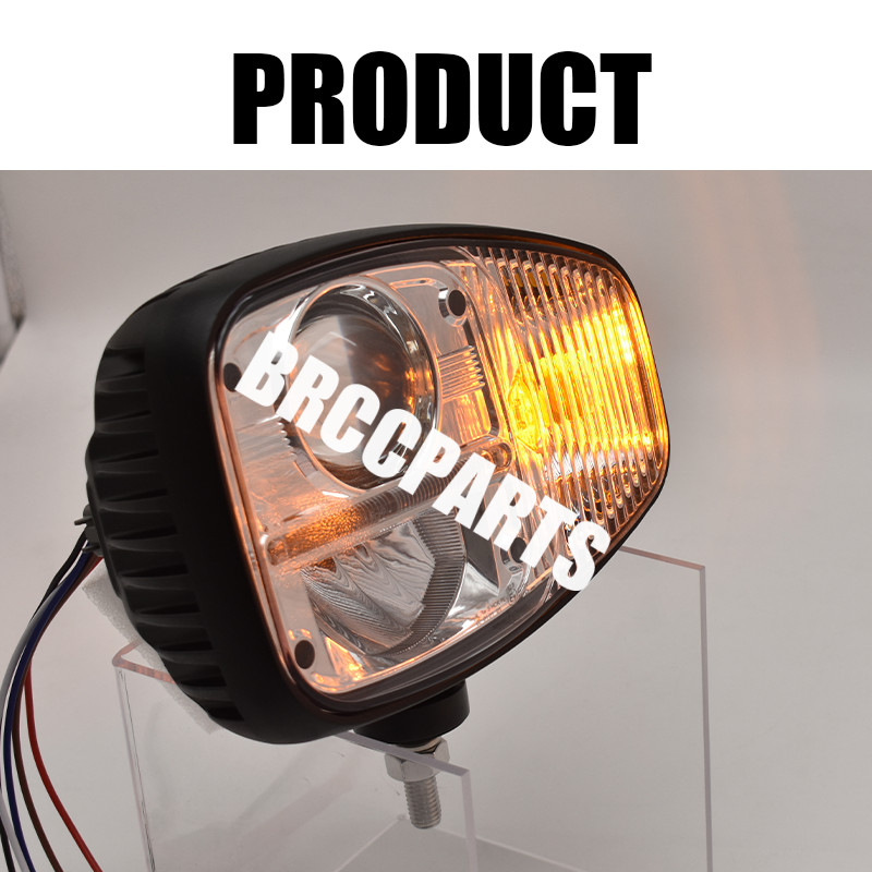 6PCS LED Headlights&Work Lights Kits Replacement For JCB Fastrac Telehandler