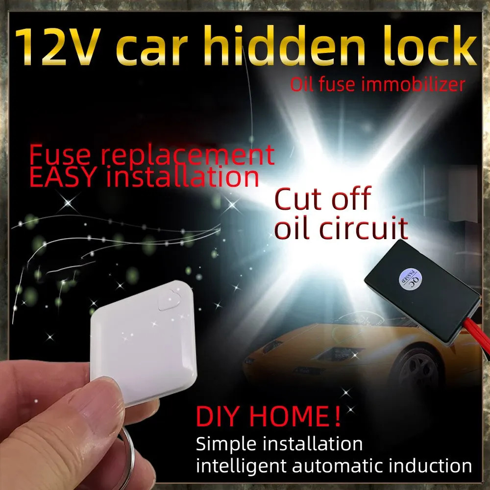 Car Wireless Immobilizer Engine Lock Anti-Theft Device Remote Control