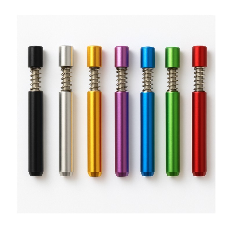 2" Spring Loaded Self-Eject One Hitter Pipe-Choose your Color