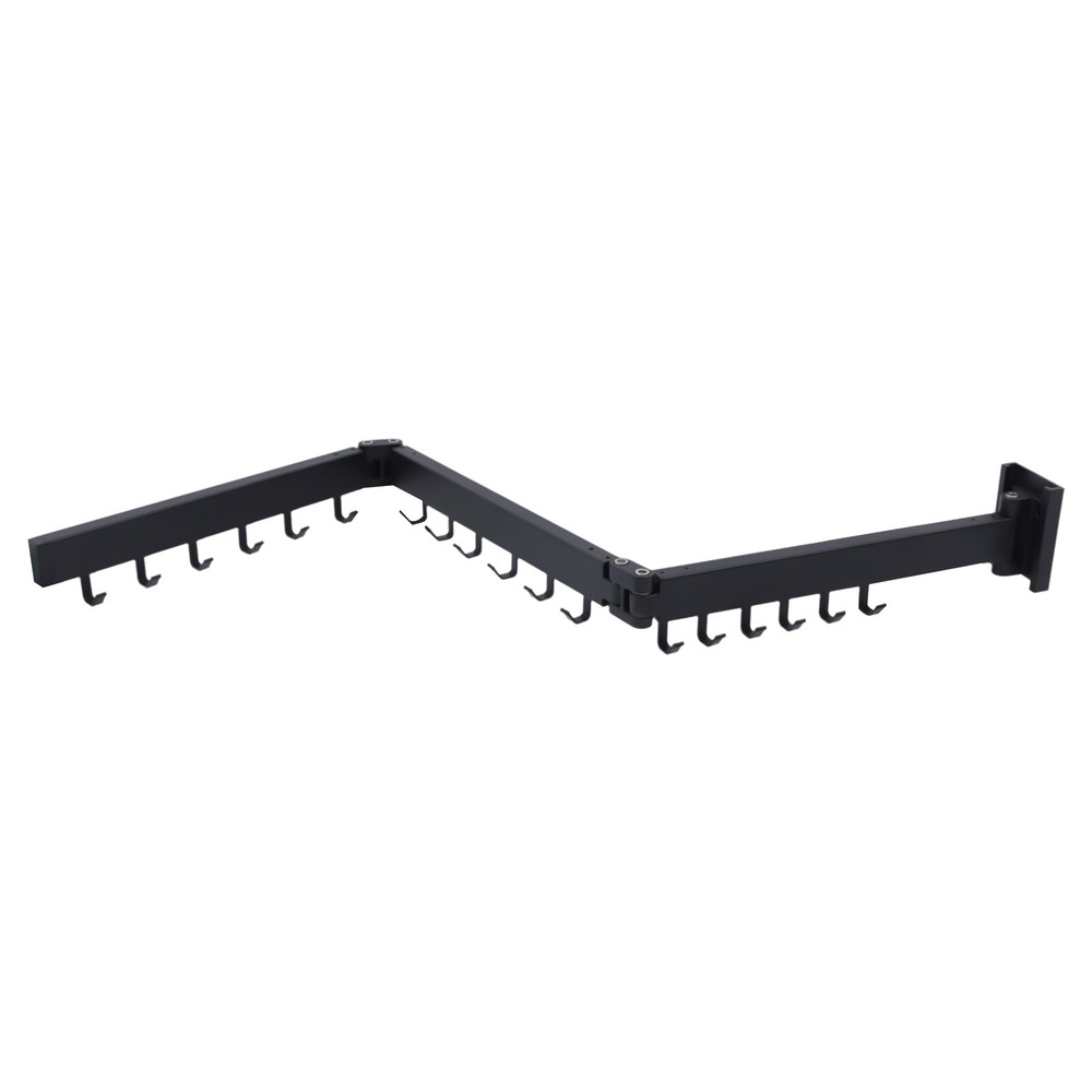 Clothes Drying Rack Laundry Organizer Folding Retractable Wall Mount Hanger