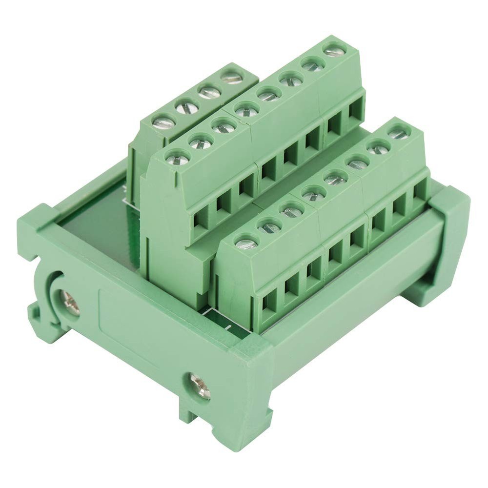 Panel Mounting Power Distribution Module, Terminal Block, DIN Rail Mount Feet