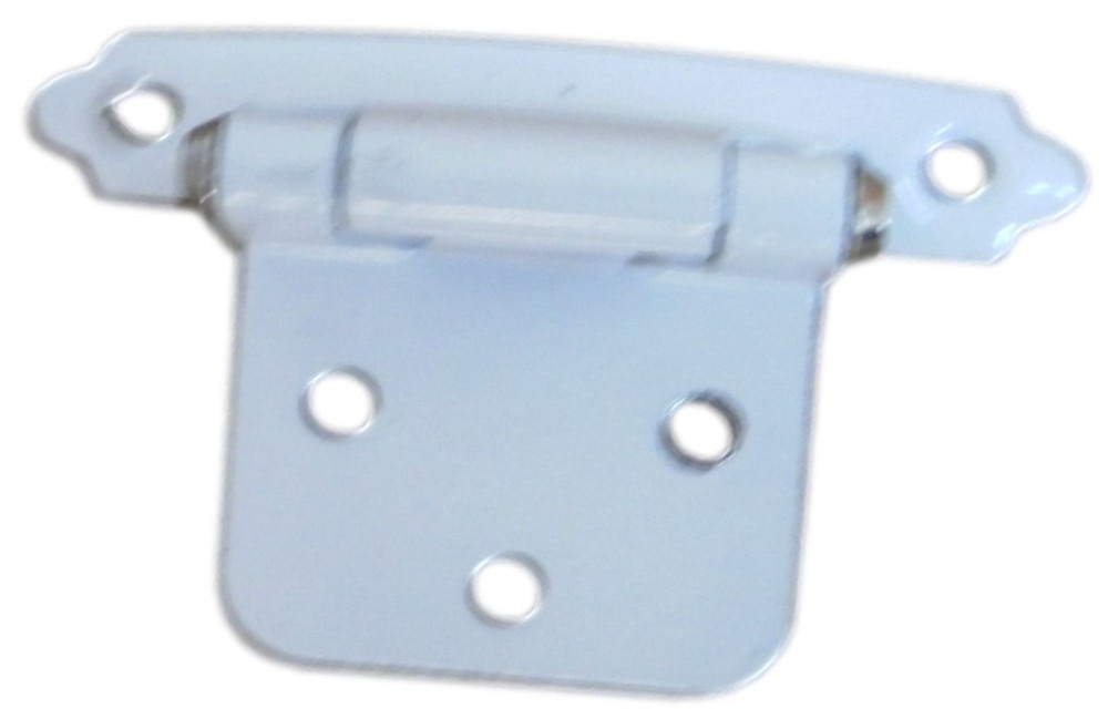 Amerock BPR3429W Variable Overlay Self-Closing Face Mount One Hinge - White