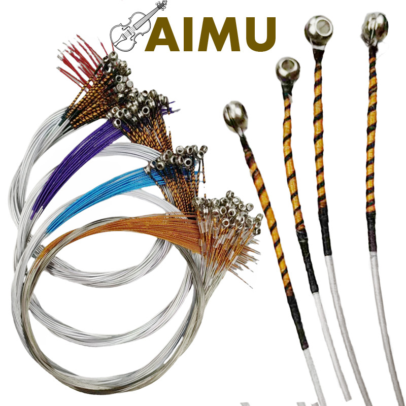 10 sets Good Alloy Violin Strings, Middle Soft Violin E A G D strings 4/4-3/4