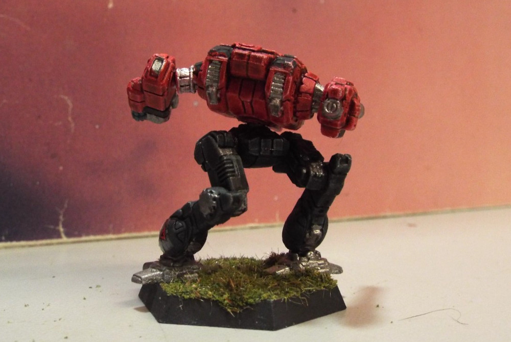 BATTLETECH SHADOW CAT MECH [KELL HOUNDS] (CATALYST, CUSTOM TORSO-TWIST, PAINTED)
