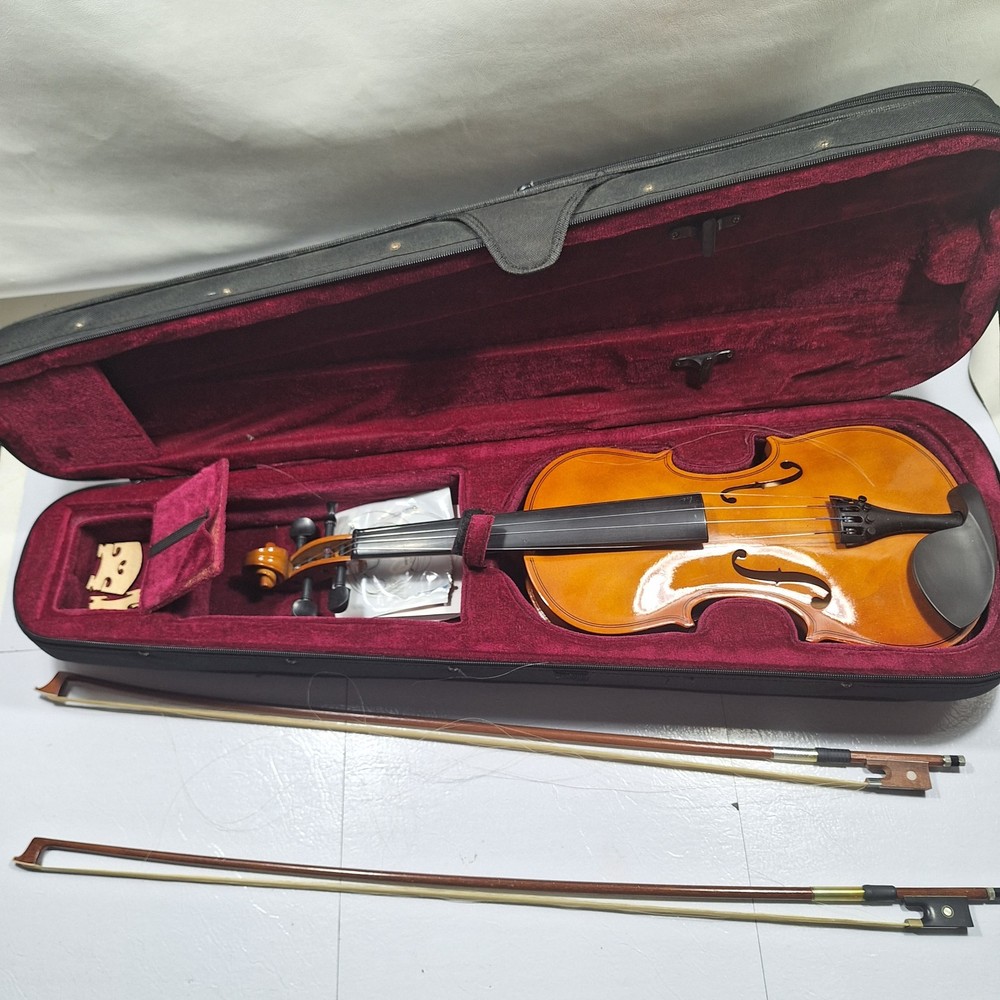 Mendini By Cecilio Violin, Student Beginner Kit w/ Case