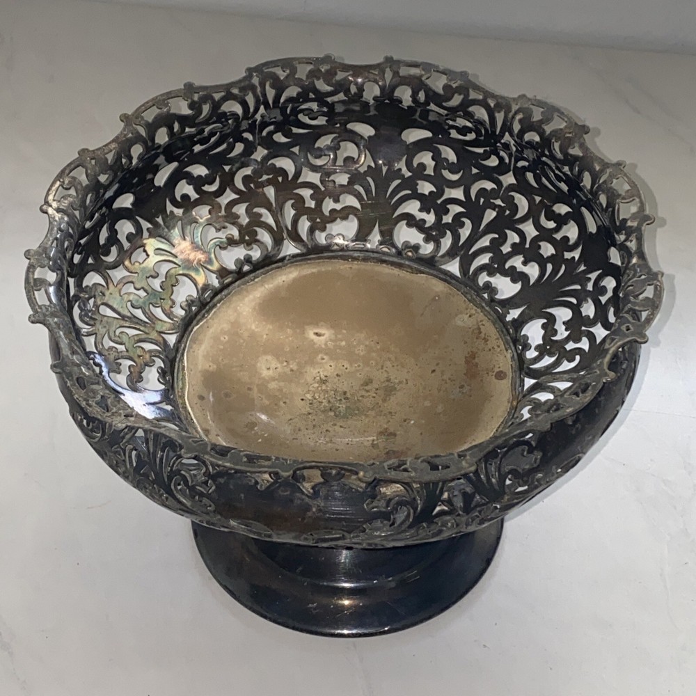 19th Century Forbes Silverplate Footed Bowl