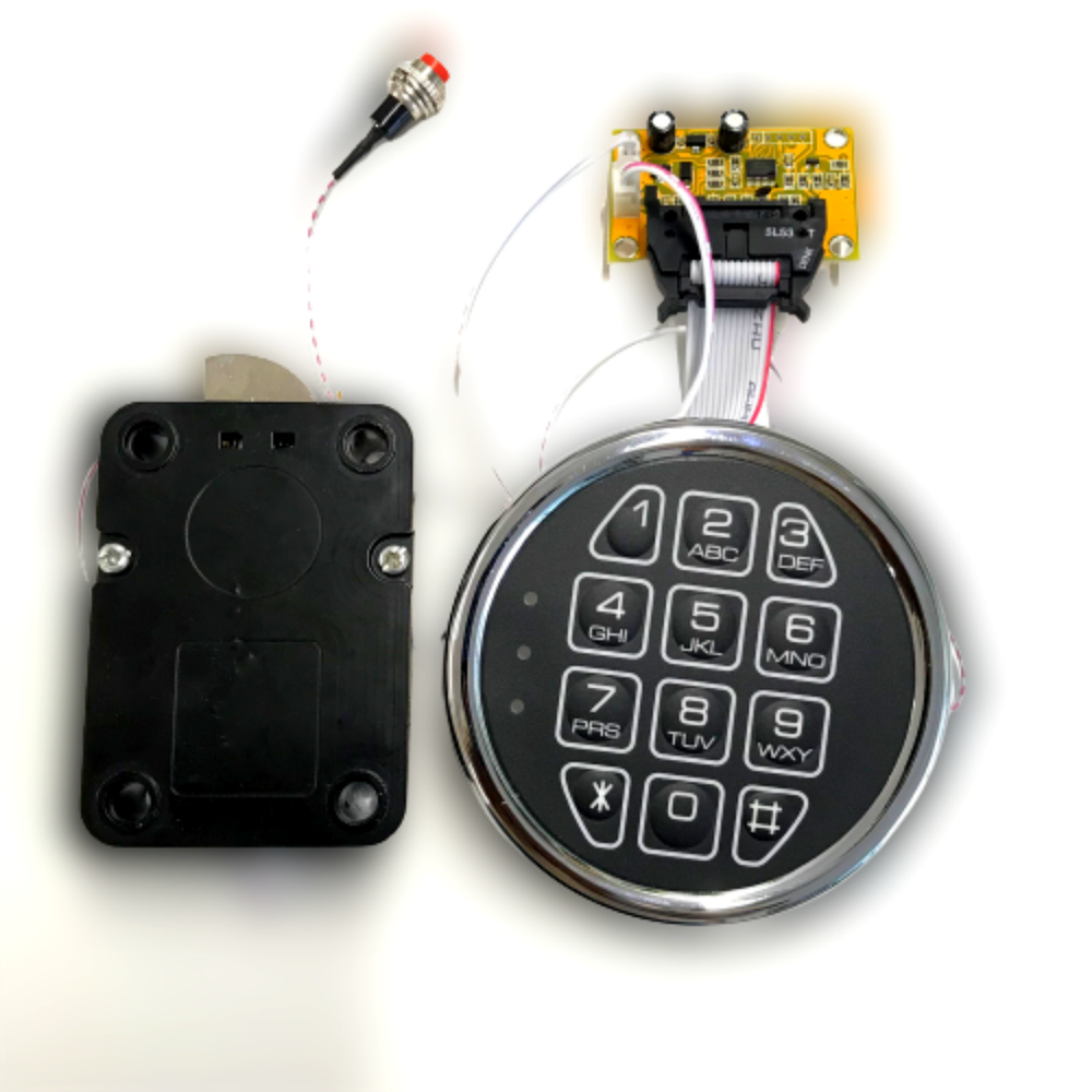 Stack on 14Gun Safe Lock Replacement with SwingBolt Lock Fireproof Chrome Keypad