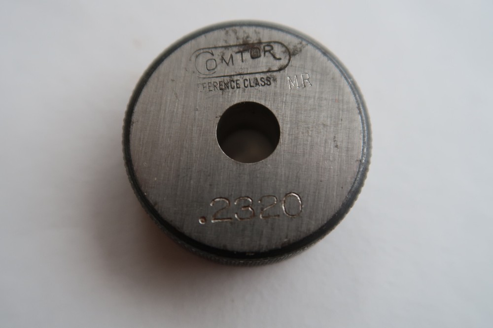 Comtor .2320 Diameter Master Smooth Plain Bore Ring Gauge