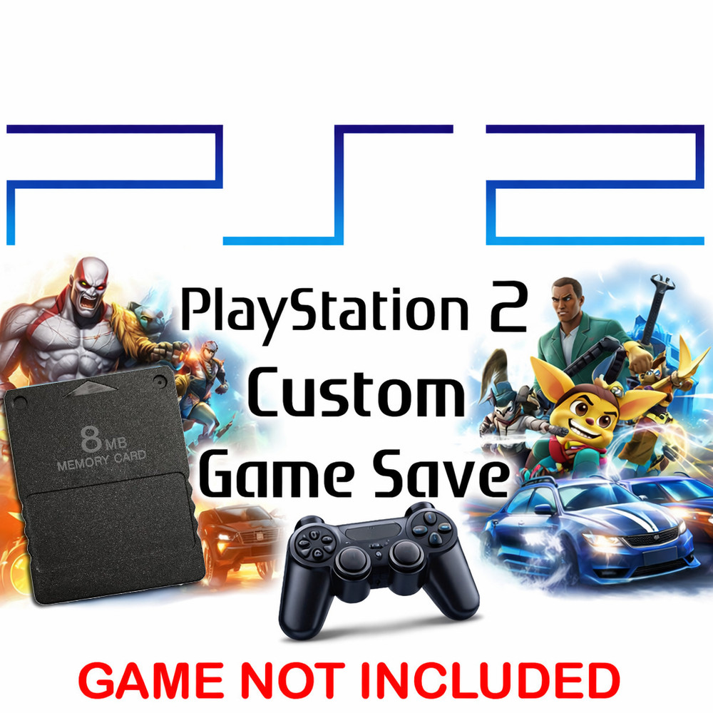 PS2 Unlocked 100% Custom PlayStation 2 Memory Card
