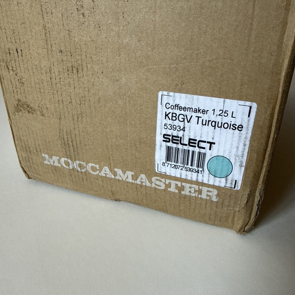 New Technivorm Moccamaster KBGV 10 Cup Filter Coffee Machine Turquoise