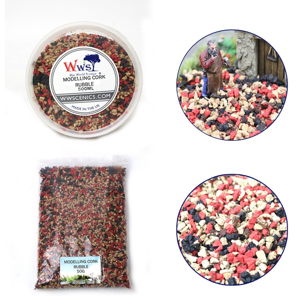 Modelling Cork Rubble | Wargame Scenery & Basing Material