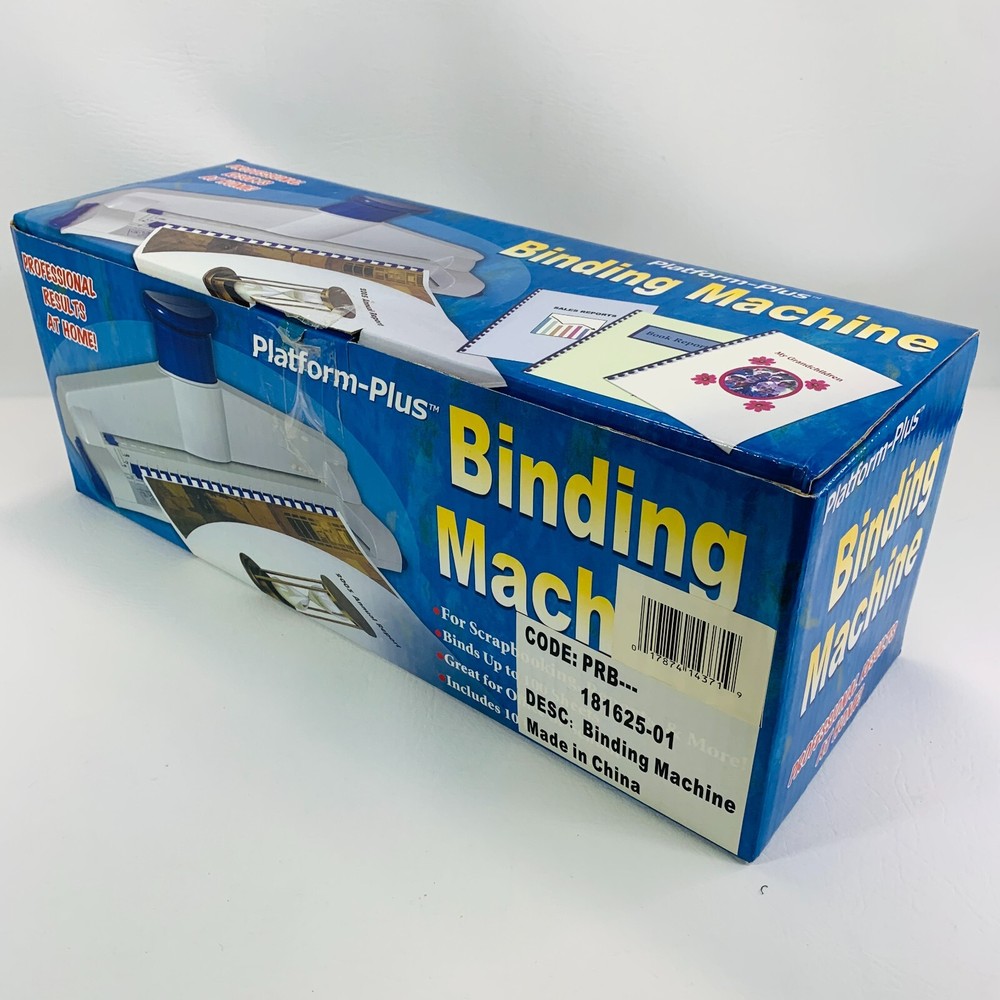 Platform Plus Binding Machine for Scrapbooking, Reports, & More Up to 100 Sheets