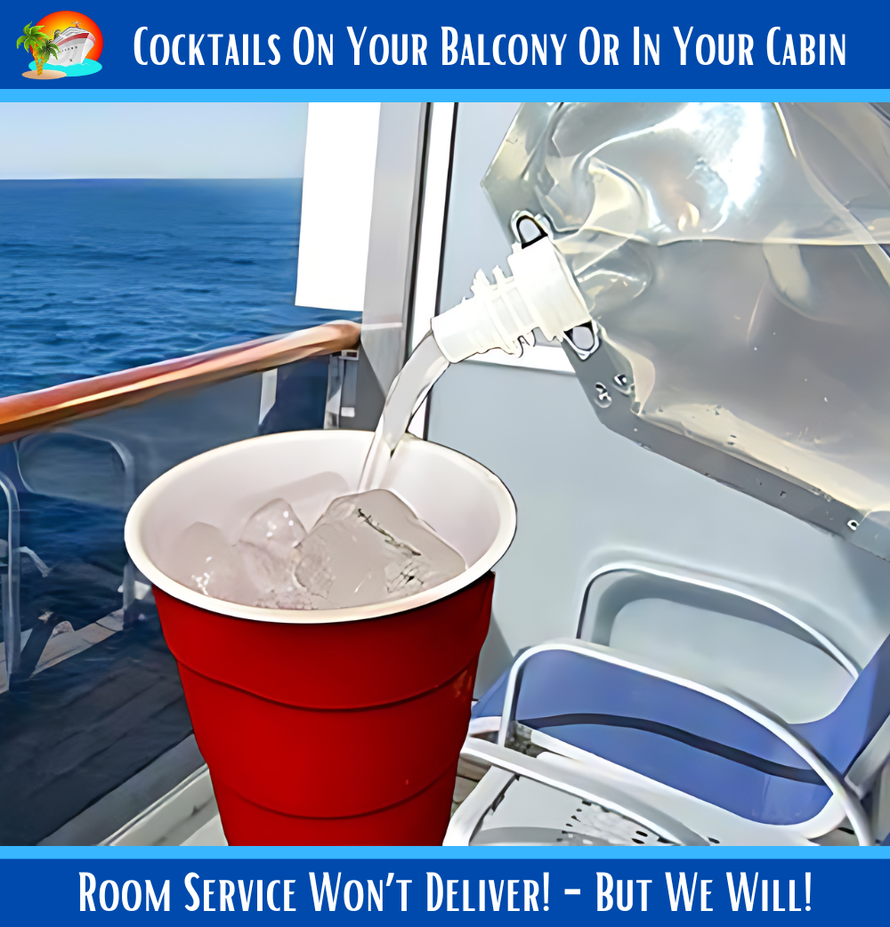 Cruise Flask Kit Rum Runners For Cruise Sneak Alcohol Liquor Bag Smuggle Booze