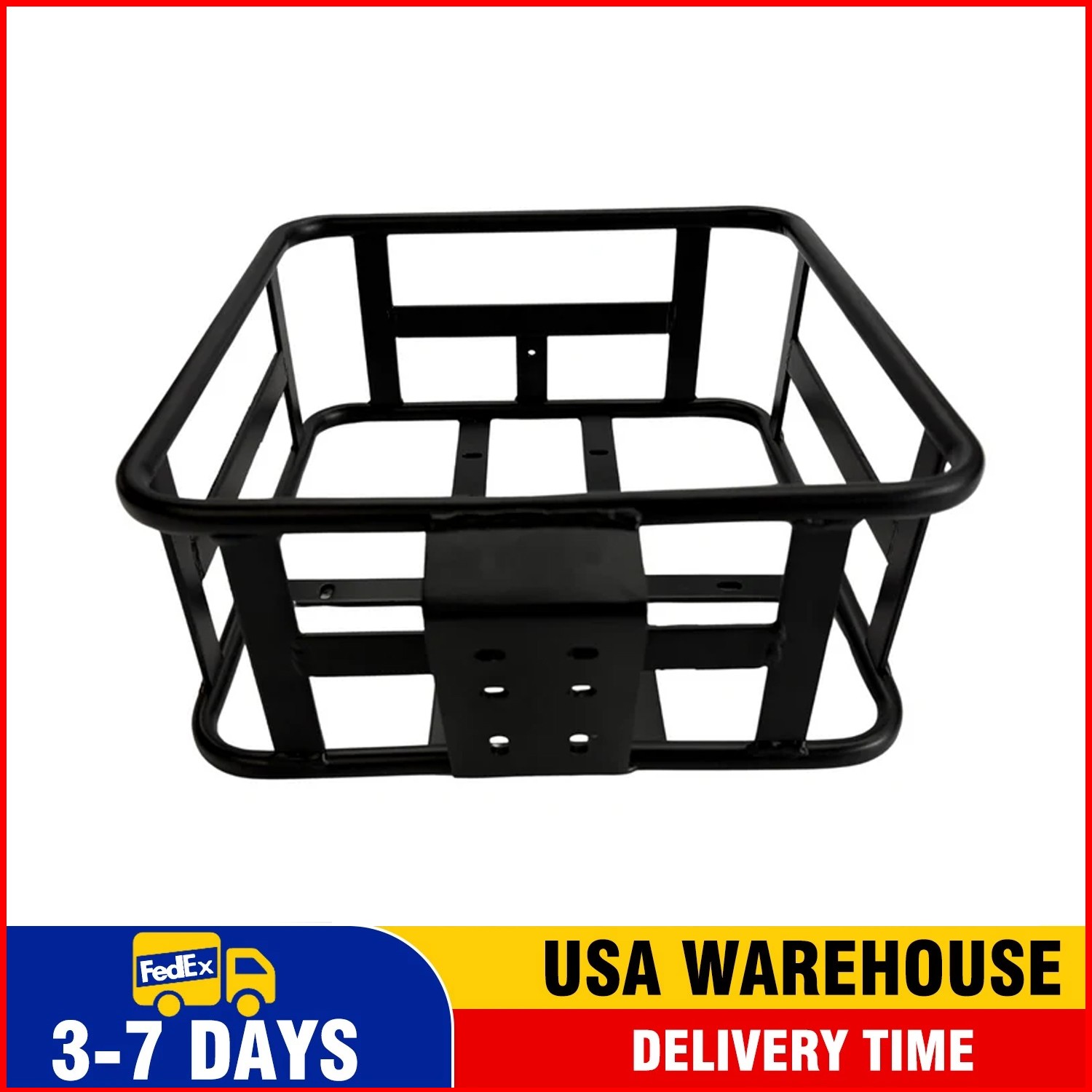 for Aipas Electric Bicycle Bike Front Basket Large Storage Basket Ebike Black