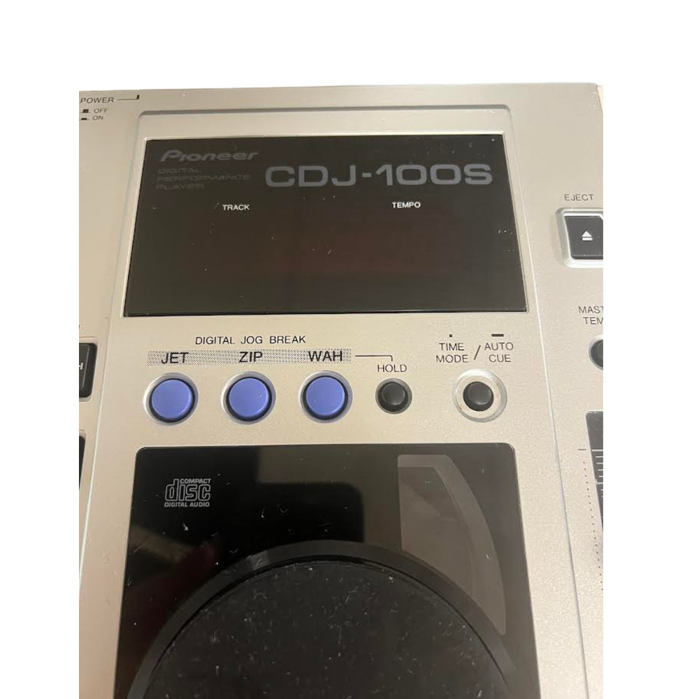 Pioneer DJ CDJ-100S CD Player silver Compact Disc Player [Not Tested]