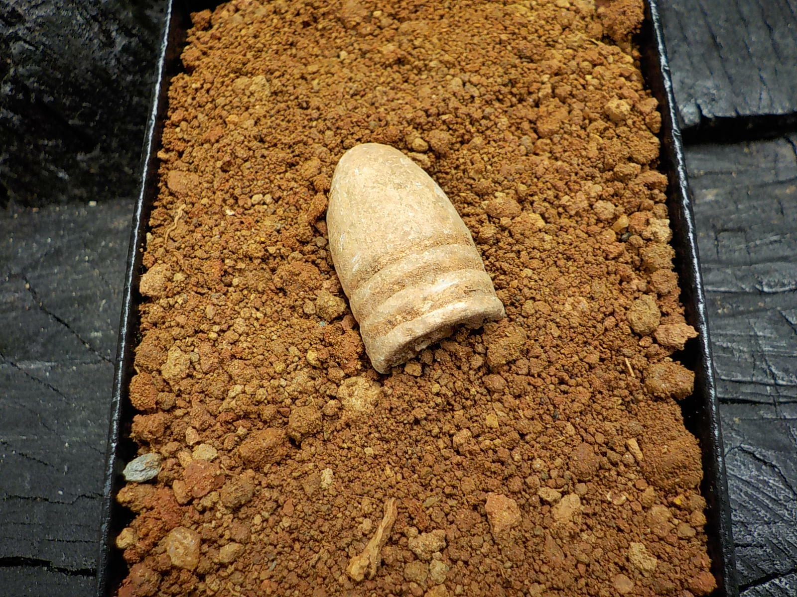 Old Rare Vintage Civil War Miniball in Appomattox Virginia Confederate Camp Soil