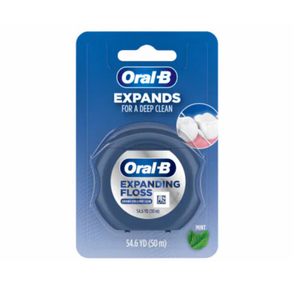 Oral-B Expanding Floss, Mint, 50 M Spool, 6/Box