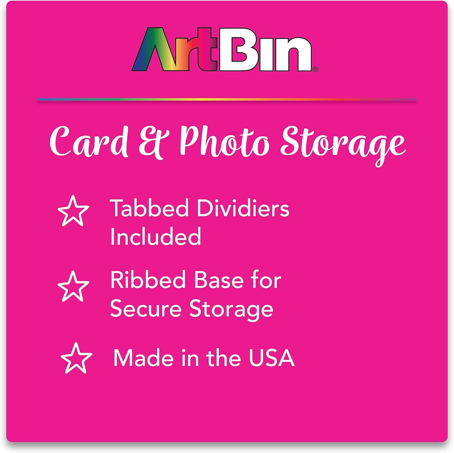 ArtBin 6951AG Card and Photo Divider Pack, White, 16 Dividers