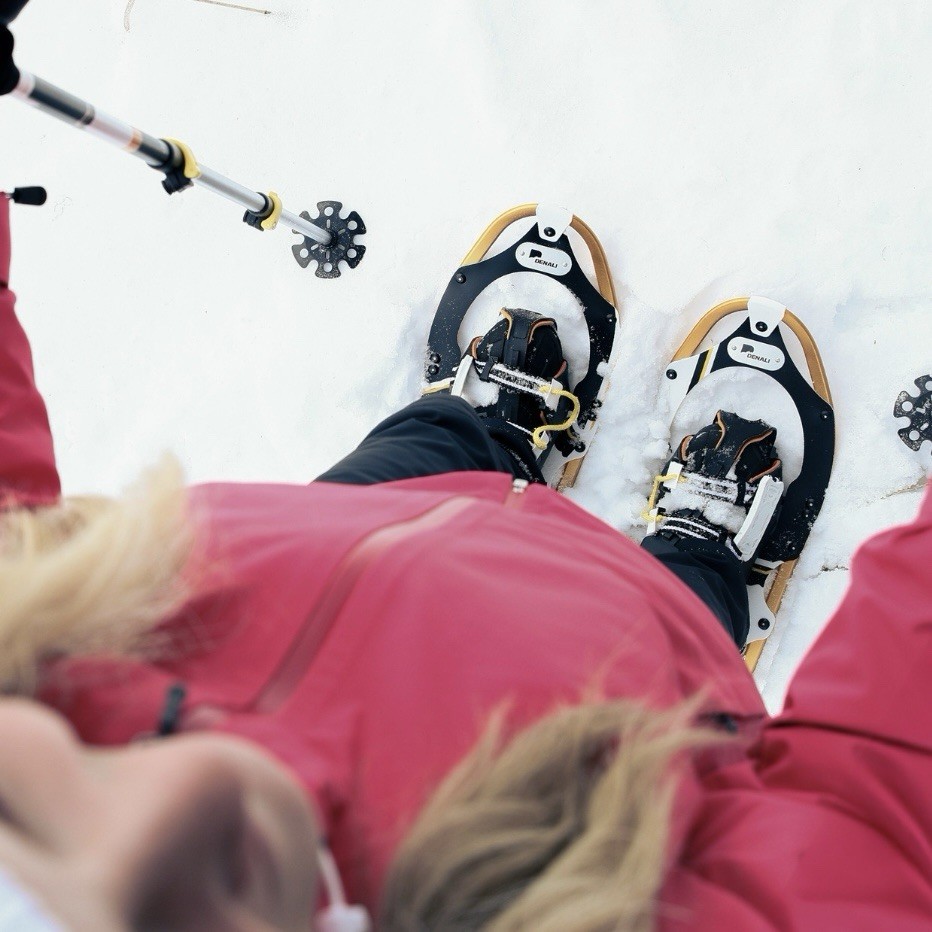 Denali Pro Snowshoes 8x21 Winter Hiking Kit w/ Poles & Carry Bag – 150 lb Rated