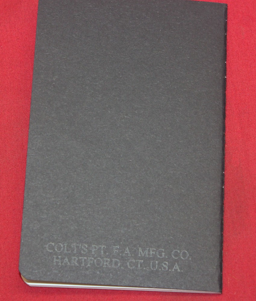 Colt Firearms Pocket Notebook