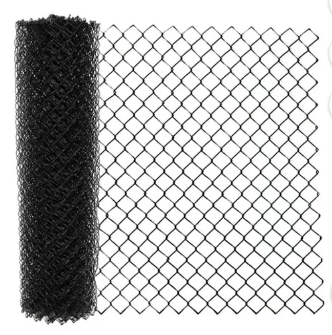 10' Black Chain Linked Fence