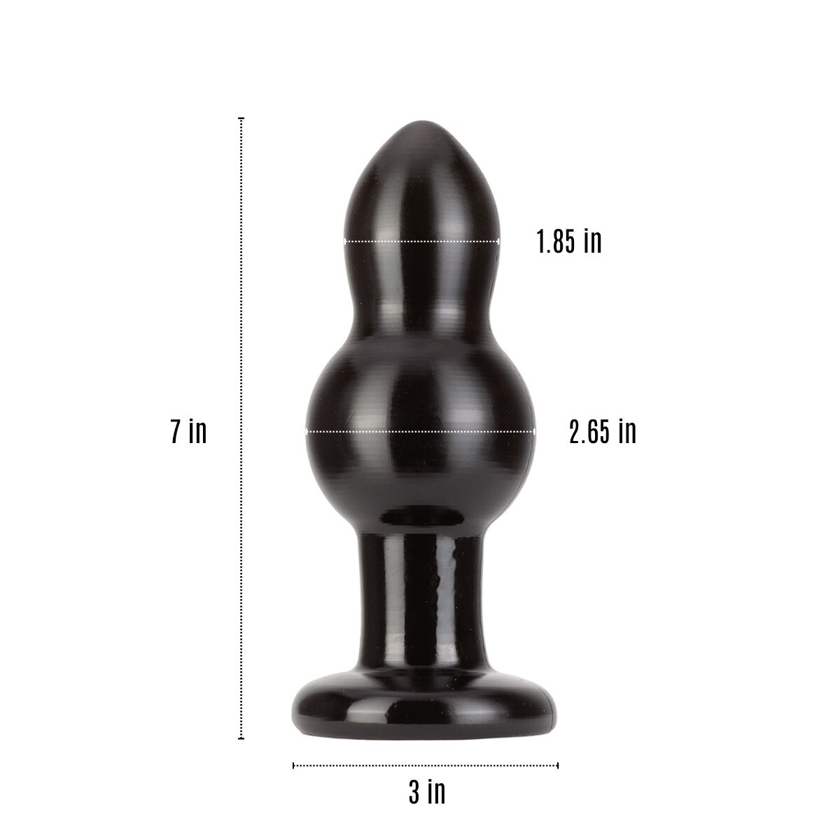 7" Extra Wide Thick Butt Plug Anal Stretching Dildo Probe Training Sex Toys