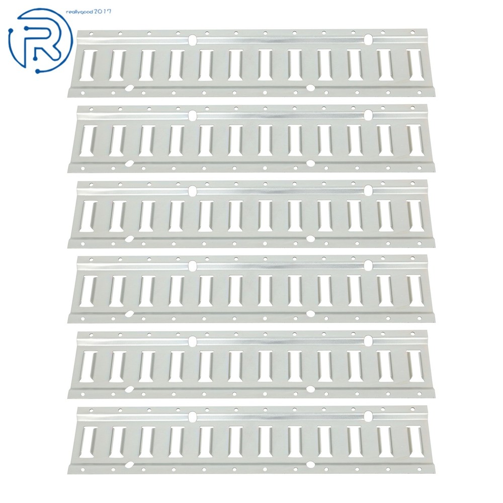 6 Pcs Durable 2' E Track Tie Down Rail For Vans ATV Portable Flexible Galvanized