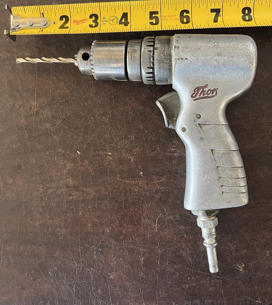 Vintage Thor Pneumatic Drill Model 6988 Air Tool