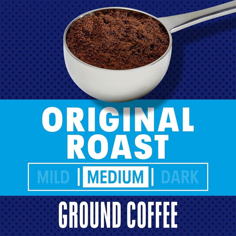 Roast Ground Coffee, 33.1 oz - Rich Caffeinated Medium Roast Bliss